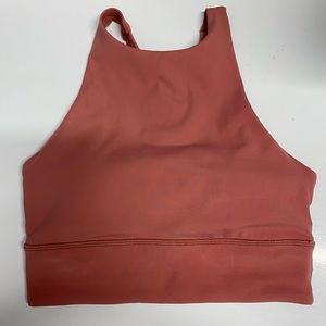 Lululemon Energy Bra High Neck Long Line Rib